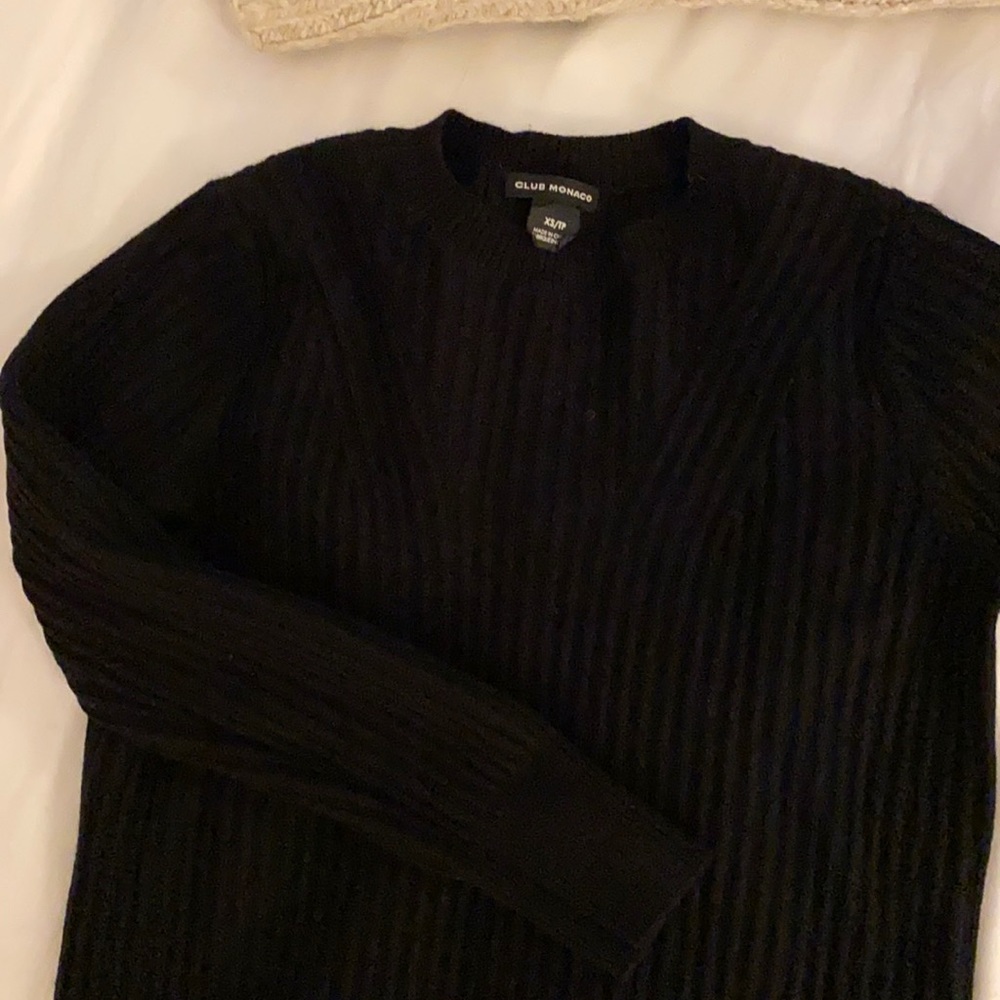 Club Monaco wool black dress